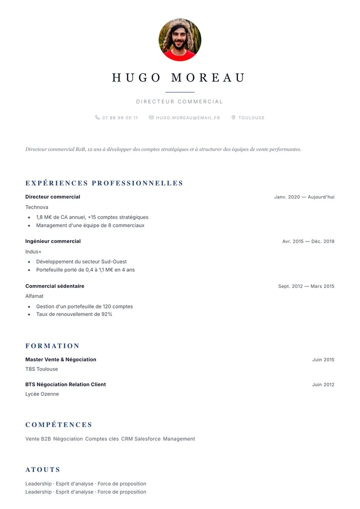 Modèle de CV Executive